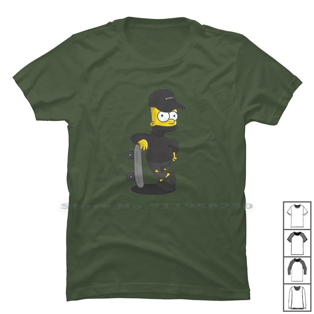 Camiseta de Bart 100% algodón, ropa de viaje, friki, mamá, papá, arte, Om, Ba, Geek