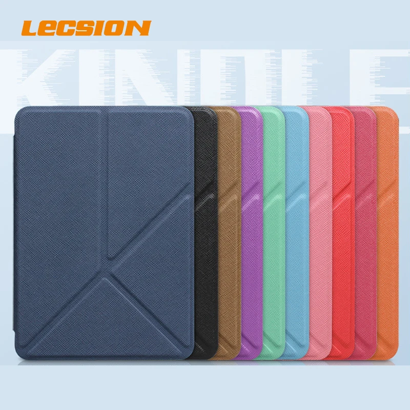 Leather Folding Bracket New Kindle Case For Kindle Paperwhite 4 3 2 1 10th Generation 2019 J9G29R PQ94WIF 6 Inch Book Cover Pink