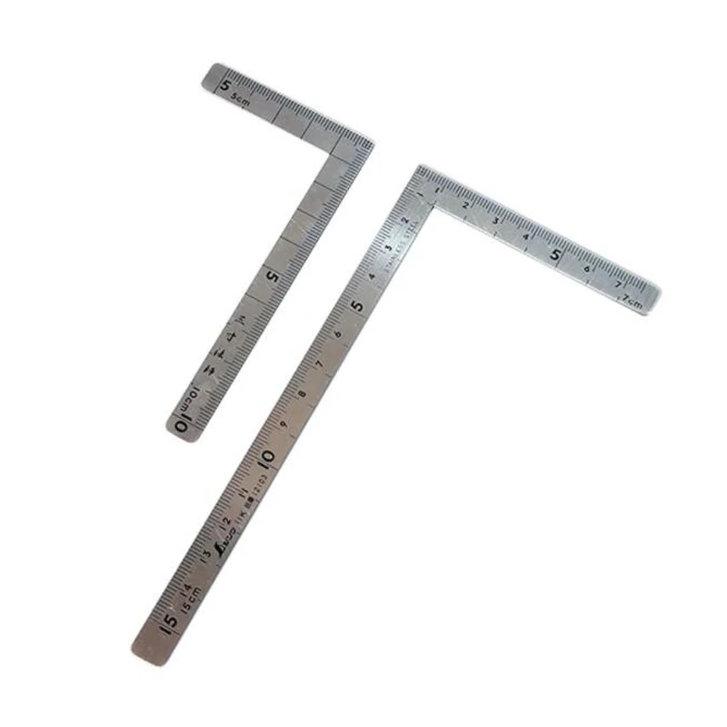 Japan Shinwa Penguin brand MINI SQUARE 90 degree stainless steel angle ruler small curved ruler Carpenter