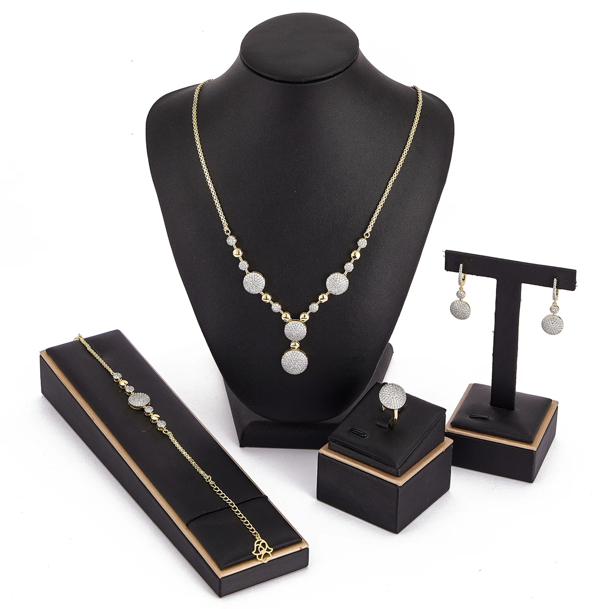 

2021 May Morocco hot selling accessories wedding jewelry set for women traditional jewelry set copper high quality jewelry set