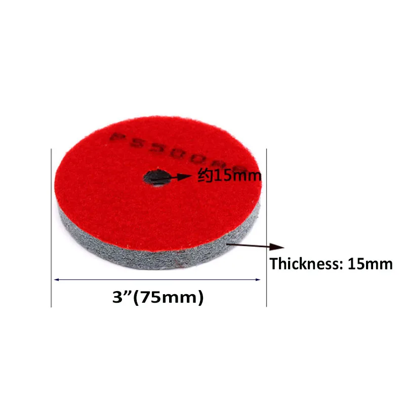 3" 4" Sponge Sanding Disc/Sponge Diamond Polishing Pads  For Polishing Marble Granite Artificial Stone