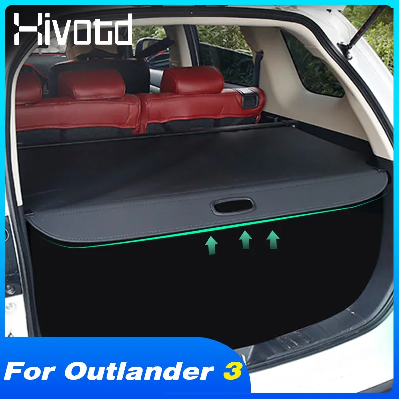 

Hivotd задняя штора багажника, авто задняя опора, внутренняя защита, автомобильные аксессуары для Mitsubishi Outlander 3 2016-2022
