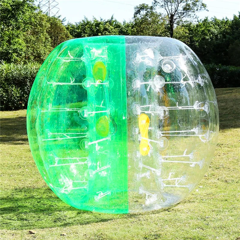 Envío Gratis, pelota inflable Zorb de TPU de 1,0mm, balón de fútbol con burbujas de 1,5 m, pelota de choque de aire, fútbol con burbujas para adultos