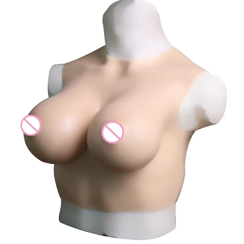 Fake Boobs with Nipple Realistic Artificial Silicone Breast Form Transgender Shemale False Pechos Breast Crossdress