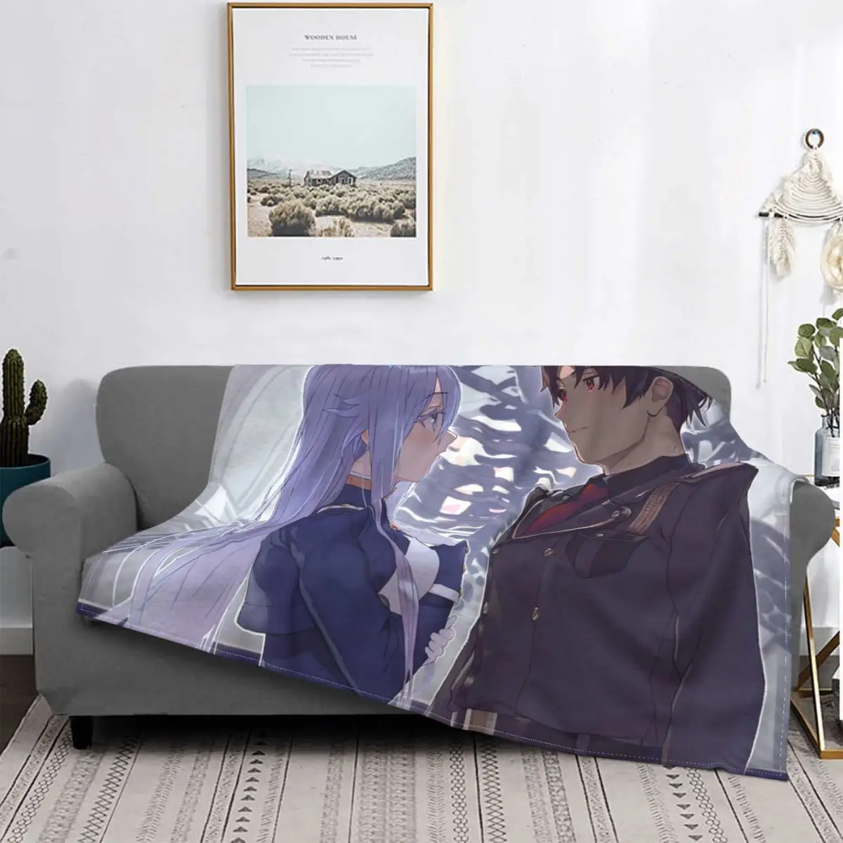

Anime,Eighty Six Carpet Living Room Flocking Textile A Hot Bed Blanket Bed Covers Luxury Blanket Blanket Flannel Blanket