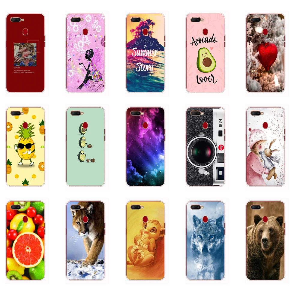 For Realme C2 Case Soft Silicon TPU Back cover For OPPO Realme C2 C2 RealmeC2 RMX1941 6.1inch Bumper Protective Funda cute cat 3