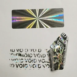 1000pcs 35x13mm3D Tamper Evident  Open Warranty VOID Security Counterfeit Seal Tape Hologram Label Sticker l Blank Without Words