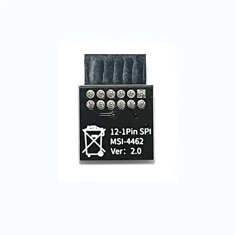 Imagem -02 - Módulo Tpm 2.0 Suporta Atualização do Sistema Versão 2.0 Win11 Dedicado 12pin Spi Interface Compatível com Msi Ms4462