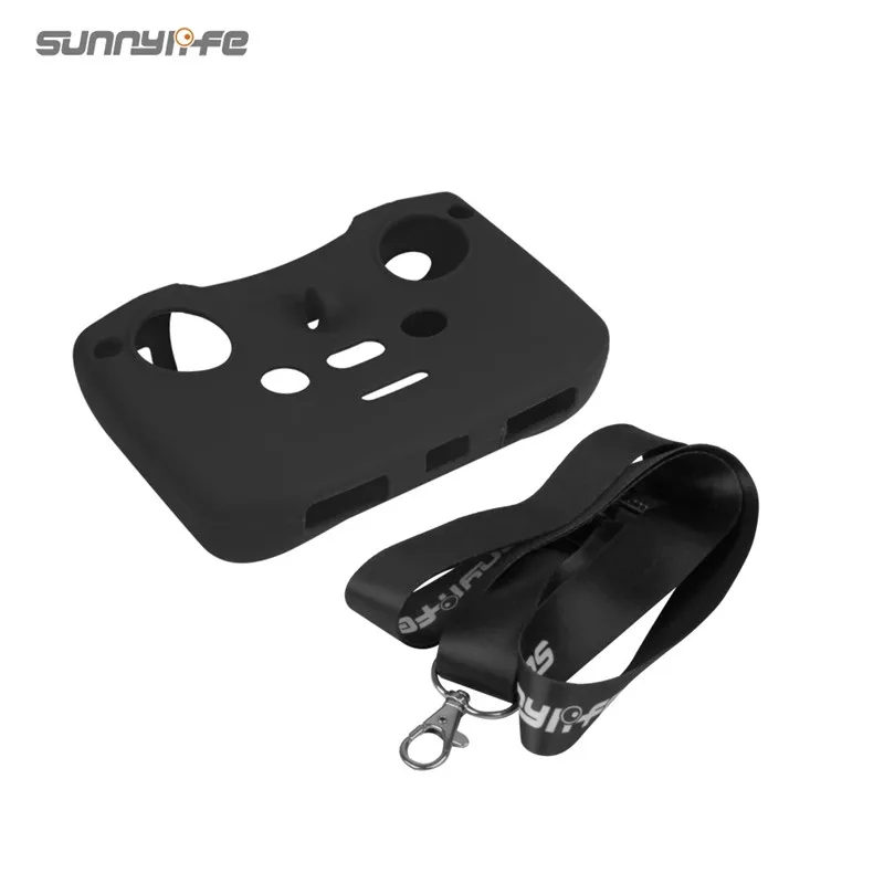 Sunnylife MINI 2 Silicone Case with Strap Remote Controller Scratchproof Protector Cover for Mavic Air 2/Mini 2 Accessories