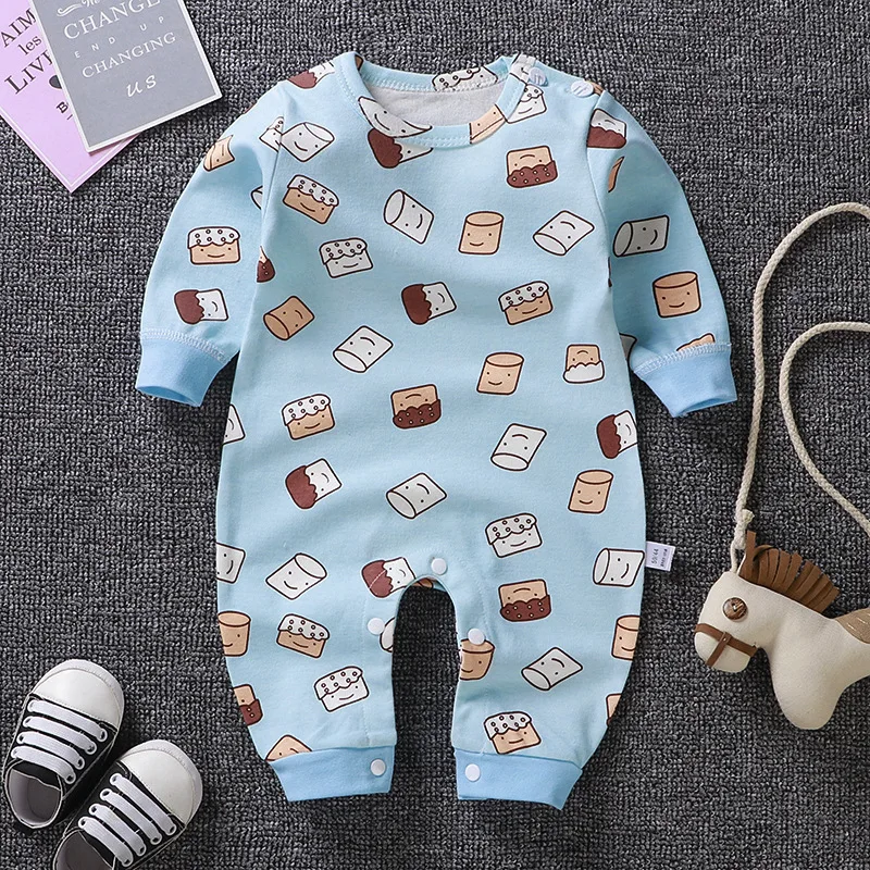 hot Newborn baby clothes 100% Cotton Long Sleeve Spring Autumn Baby Rompers Soft Infant Clothing toddler baby boy girl jumpsuits