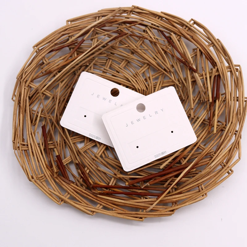 6*4.5cm Plastic Earring Cards Jewelry Accessory Hanger Cardboard 100PCS Jewelry Display Packaging Card