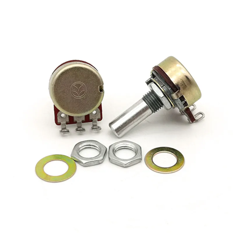 

Тайвань ALPHA Aihua R161H-1EH20 Потенциометр B10K Длина вала 20 мм.