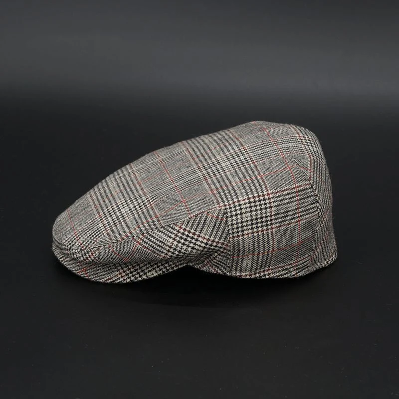 Mens Flat Cap For Men/Women Wool Blend Soft Grid Newsboy Caps Driving Hat Spring Autumn Beret Cap Irish Hunting Cap NZ142