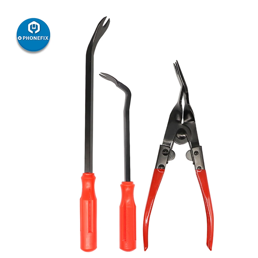 2pcs Auto Pliers Set Fastener Removal Tool Car Upholstery Combo Repair Kit Car Door Trim Clips Repair Tools Clip Plier Tools