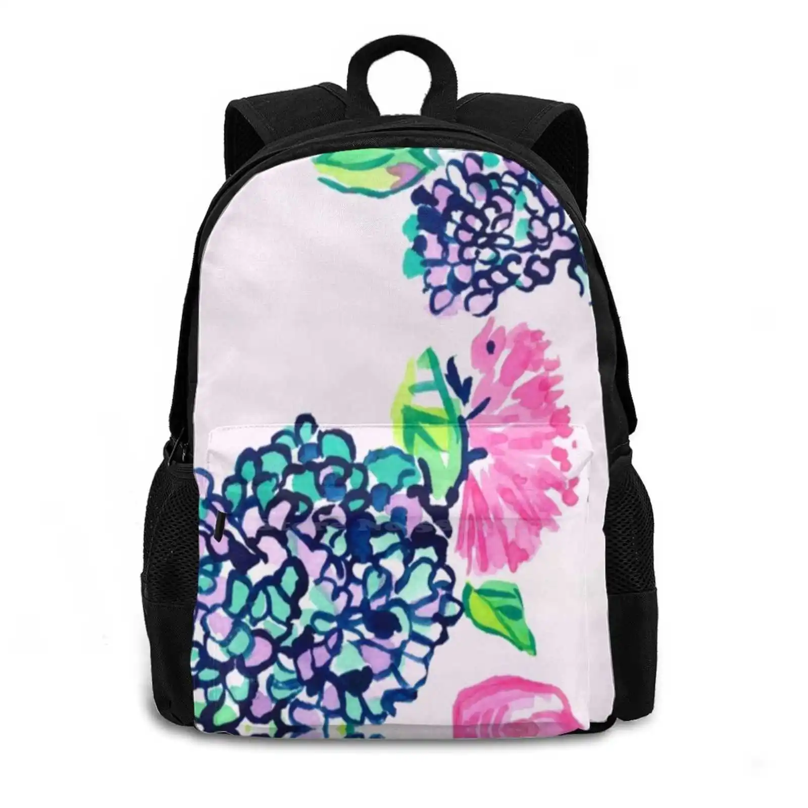 Cute Design Pattern Design Laptop Travel School Bags Lilacs Flowers Florally Summery Summer Vibes Preppy Trendy Cute Room