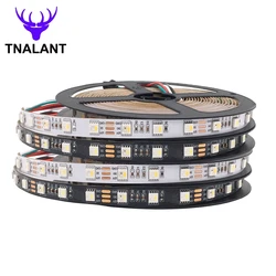 SK6812 RGBW RGBWW Led Strip 4 In 1 One IC Drive 3leds/6leds Led Light 5M 60 LEDS Black White PCB IP30 65 67 DC12V