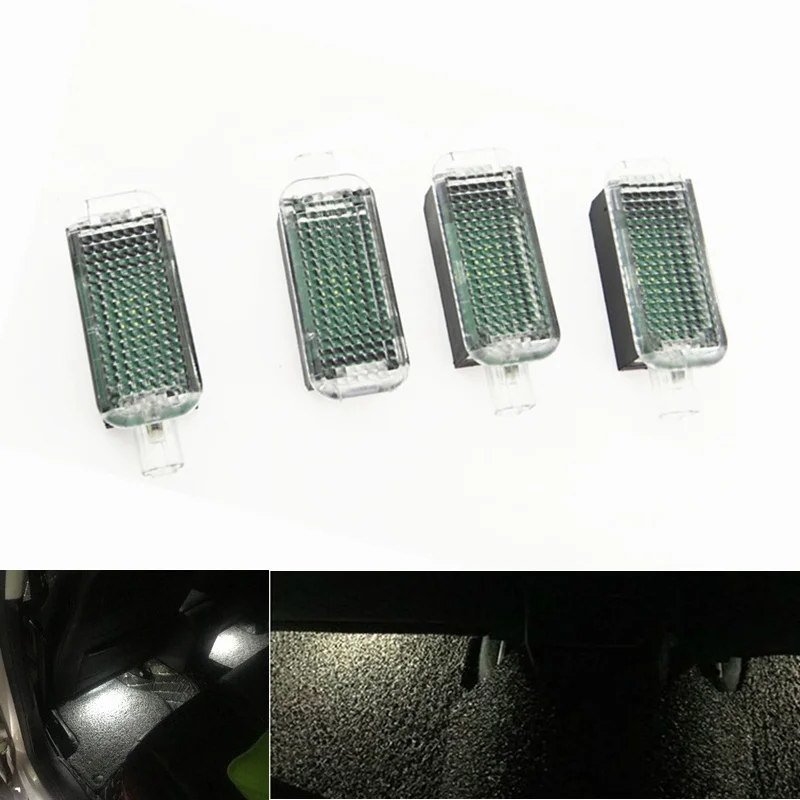LED Footwell Light Foot Light For A1 A2 A3 A4 B6 B7 B8 A5 A6 C5 C6 A7 A8 Q3 Q5 Q7 PASSAT B6 B7 GOLF 5 MK5 6 MK6 SEAT ALTEA Leon