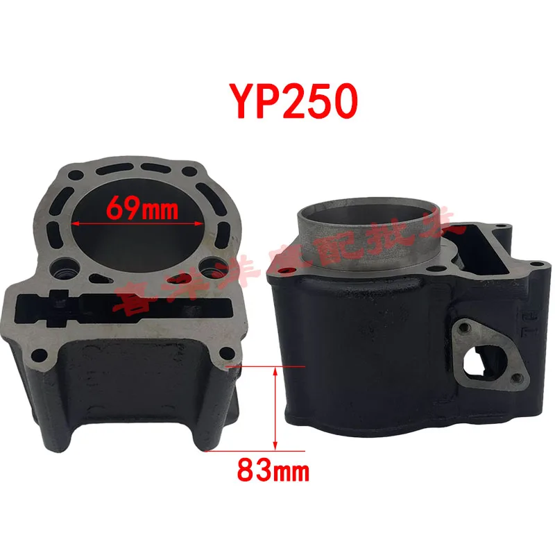 Engine Parts 69mm 70mm 72.5mm Motorcycle Cylinder Kit With Piston Pin For Yamaha Majesty YP250 YP260 YP300 YP 250cc 260cc 300cc