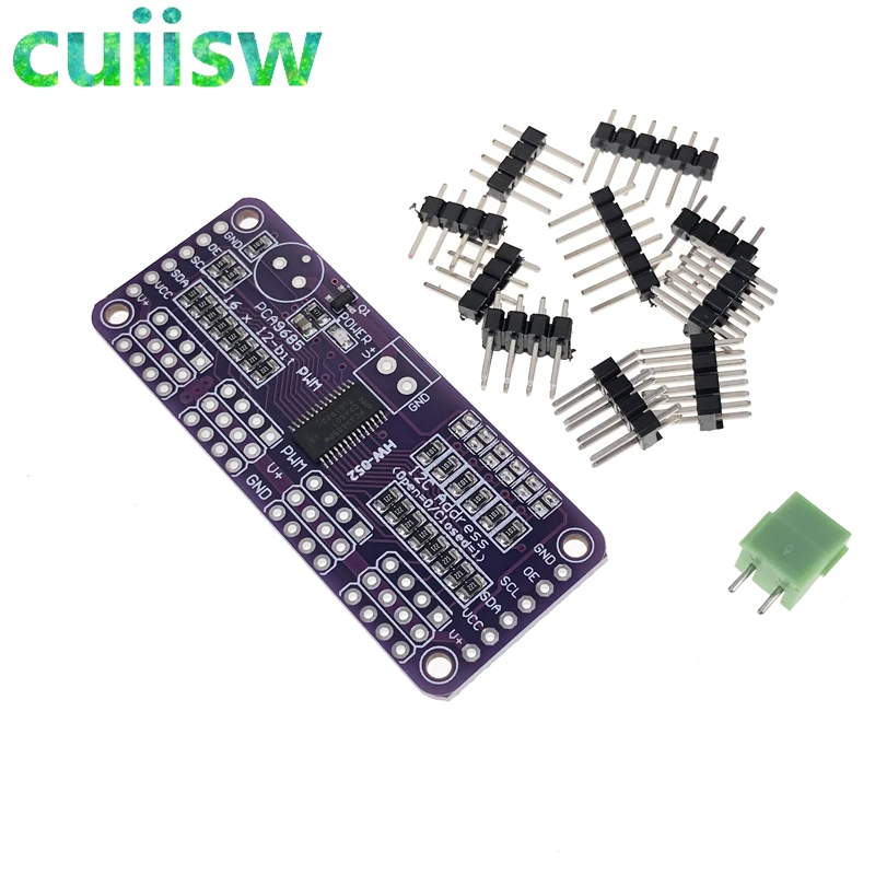 16-канальный 12-битный PWM/сервопривод для arduino или Raspberry pi shield module Servo shield 16-канальный 12-битный PWM/сервопривод для arduino или Raspberry pi shield module Servo shield