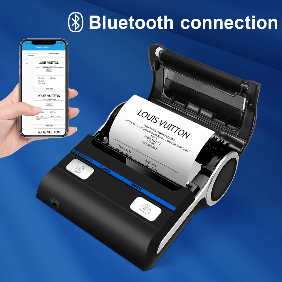 Meihengtong Printer Sublimation 80mm Bluetooth Impresora Calor Thermal Printer Receipt Wilreless 3 Inch Mobile Sublimation Blank