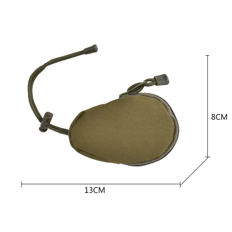 Tactical Mini EDC Key Wallet Holder Coin Purses Pouch Military Army Small Keychain Bag Outdoor Zipper Tools Bag Key Case Pouch