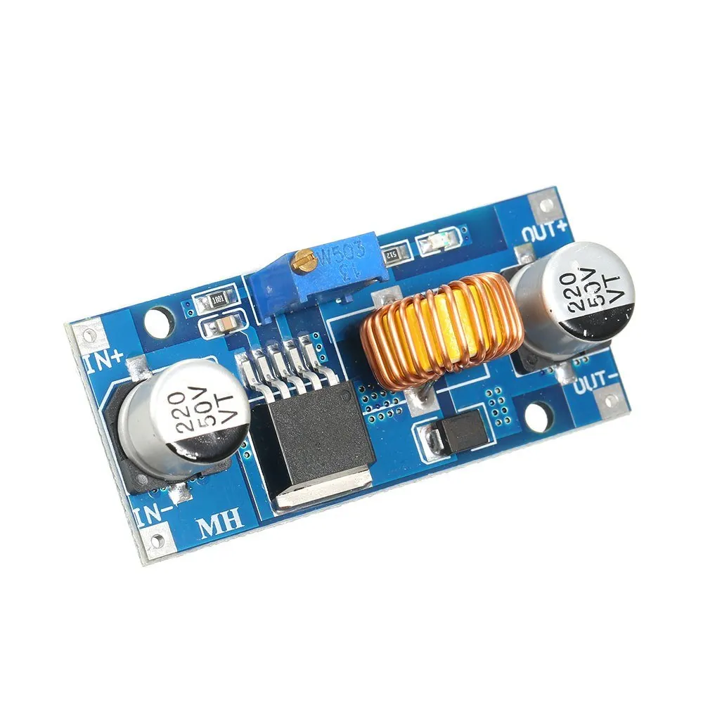 XL4015 Step-Down Adjustable Power-Supply Module 4-38V 5A High Conversion Efficiency Low Ripple Adjustable Automatic Converter