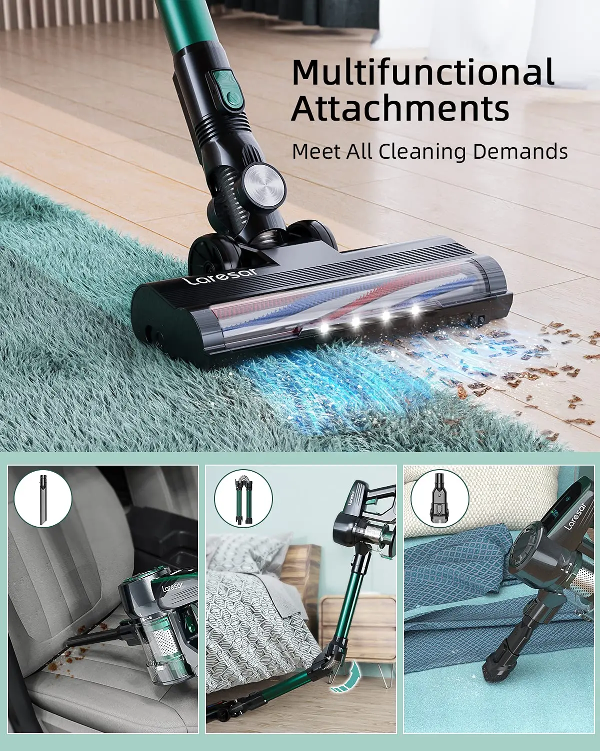 Laresar Máy Hút Bụi Gia Đình Công Suất Hút Máy Hút Bụi Xe Hơi Thẳng Đứng Làm Sạch Máy Hút Bụi Cầm Tay Quét Lau Máy