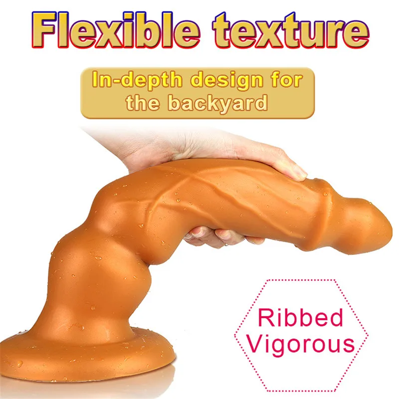 New Long Dildo Anal Sex-toys Masturbator For Woman Liquid Silicone Dildos Suction Cup Butt Plug Anus Sex Toys Vagina Stimulator