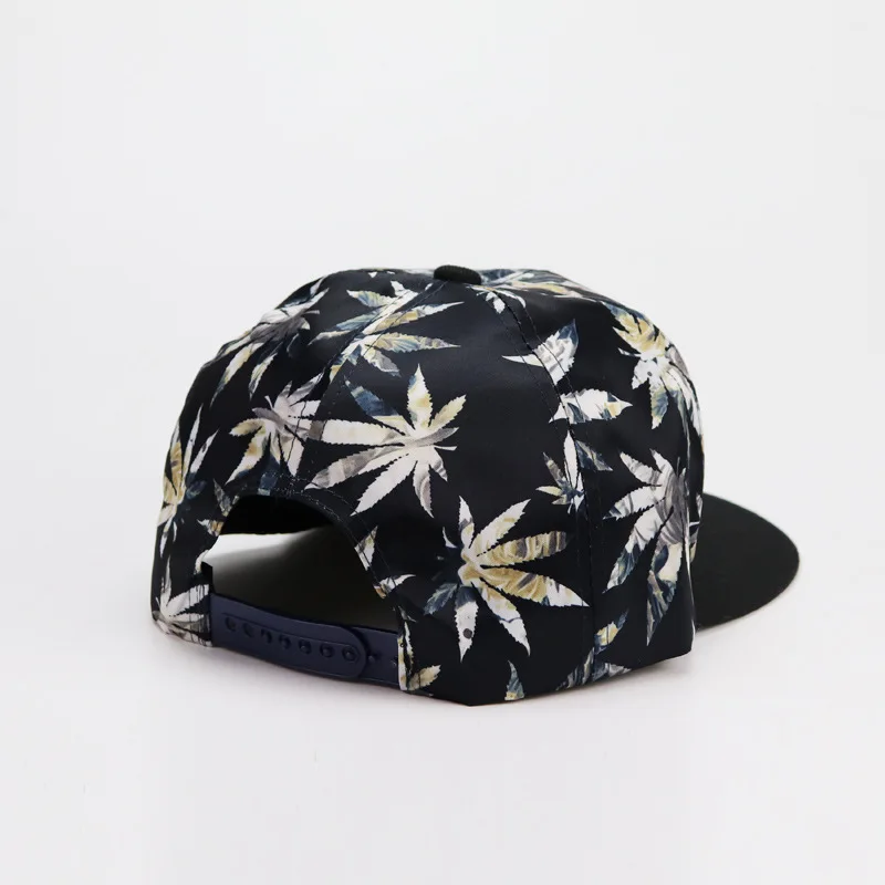 Summer Cotton Maple Leaf Embroidery Cap Men's and Women's Outdoor Hip Hop Sunscreen Baseball Caps Leisure Travel Gorros Panama