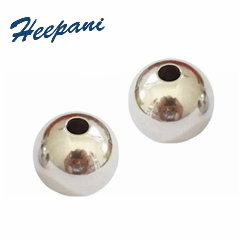 

21mm - 60mm 304 Solid stainless steel through hole steel balls mirror spherical cnc punching hole balls