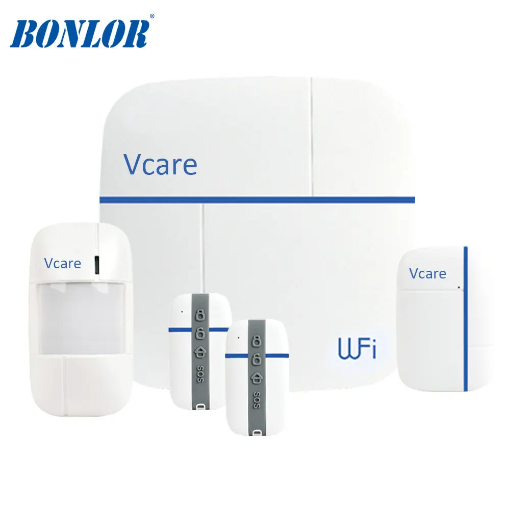 

Vcare4 LoRa automation system 3G/ WiFi digital Wireless alarm with HD IP camera