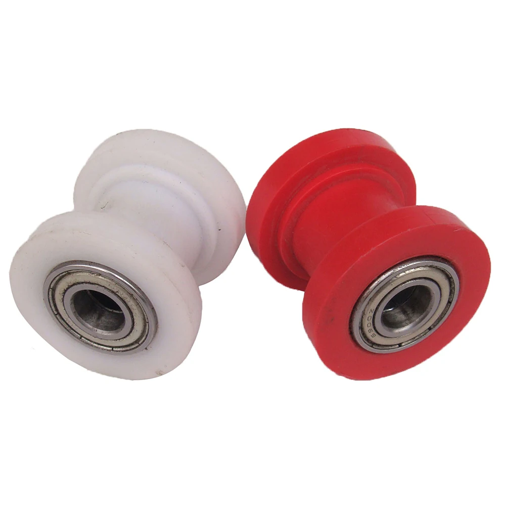 Motorcycle 8/10mm Drive Chain Roller Pulley Wheel Slider Tensioner Wheel GuideFor Enduro Motocross Pit Dirt Bike ATV CRF CR XR