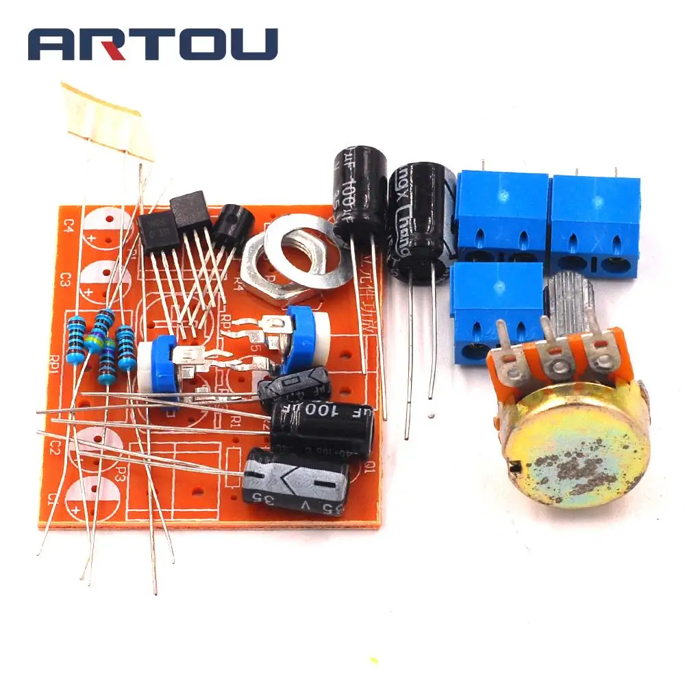 DIY OTL Power Amplifier Discrete Component Power Amplifier Kit Electronic Production Kit DC 4-12V