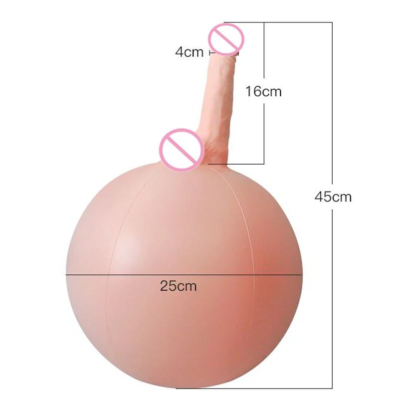 Thierry Rider Rocker Sex Ball with Dildo,Inflatable Ball Sex Furniture Sitting On Sex Toys for Women Adult Products Masturbation