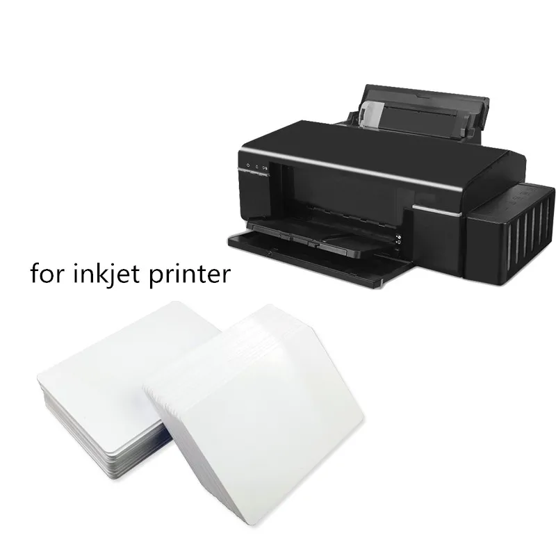 Tarjeta de Identificación de plástico impermeable para impresora Epson Canon, tarjeta de PVC para impresión de inyección de tinta en blanco, sin