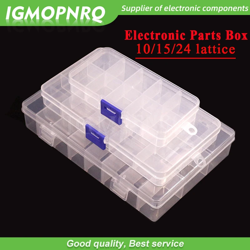 10/15/24 Grids Tools Packaging Box Portable Practical Electronic Components Storage box / Part box / Tool box /