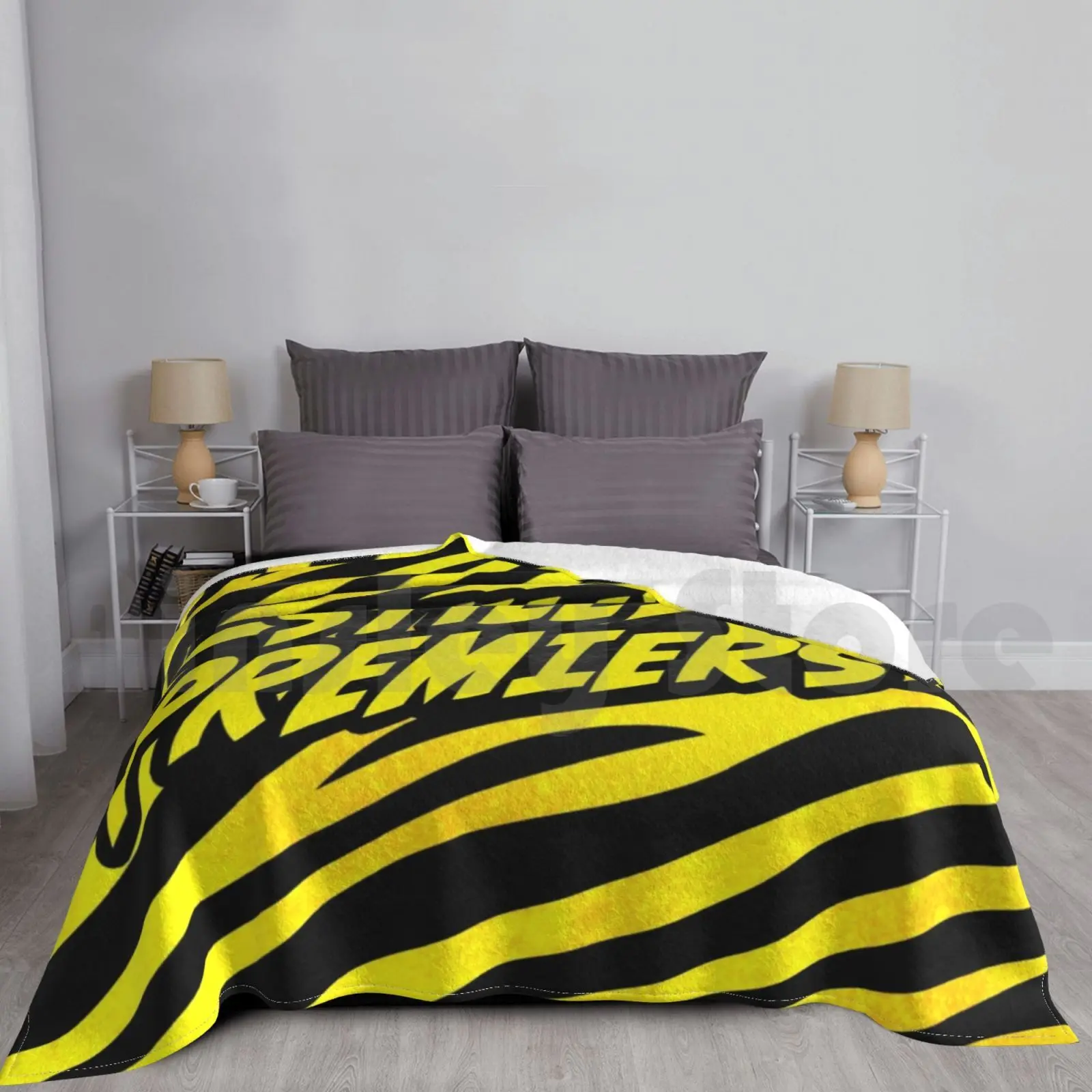 Still Premiers Blanket Fashion Custom Go Tiges Tigers Richmond Premiers Premiership Mcg Aussie Rules