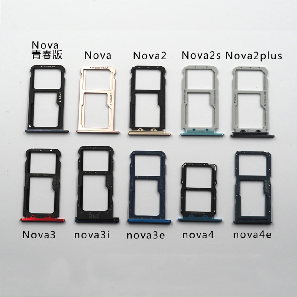 

Slot Holder Dual For Huawei Nova 3 3e P20 lite 3i SIM Card Tray SD Reader Socket