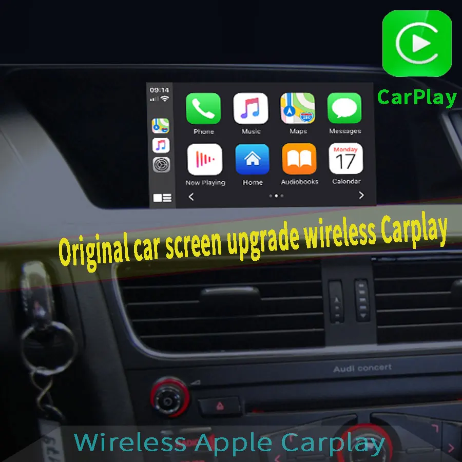 Dongle Apple Carplay Sem Fio Mirrorlink/Ios 14 CarPlayes Android Auto  For Audi 2009-2016 A4 A5 S5 2009-2018 Q5 Without MMI