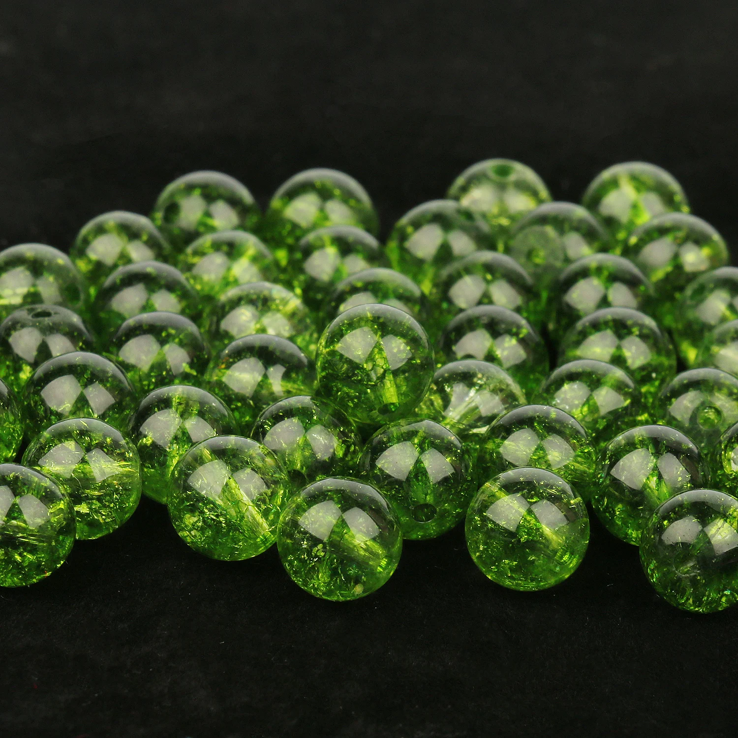 4/6/8/10mm Natural Stone Peridot Beads Olivine Round Loose Spacer Beads For Jewelry Making Handmade Material DIY Bracelets 15\'\'