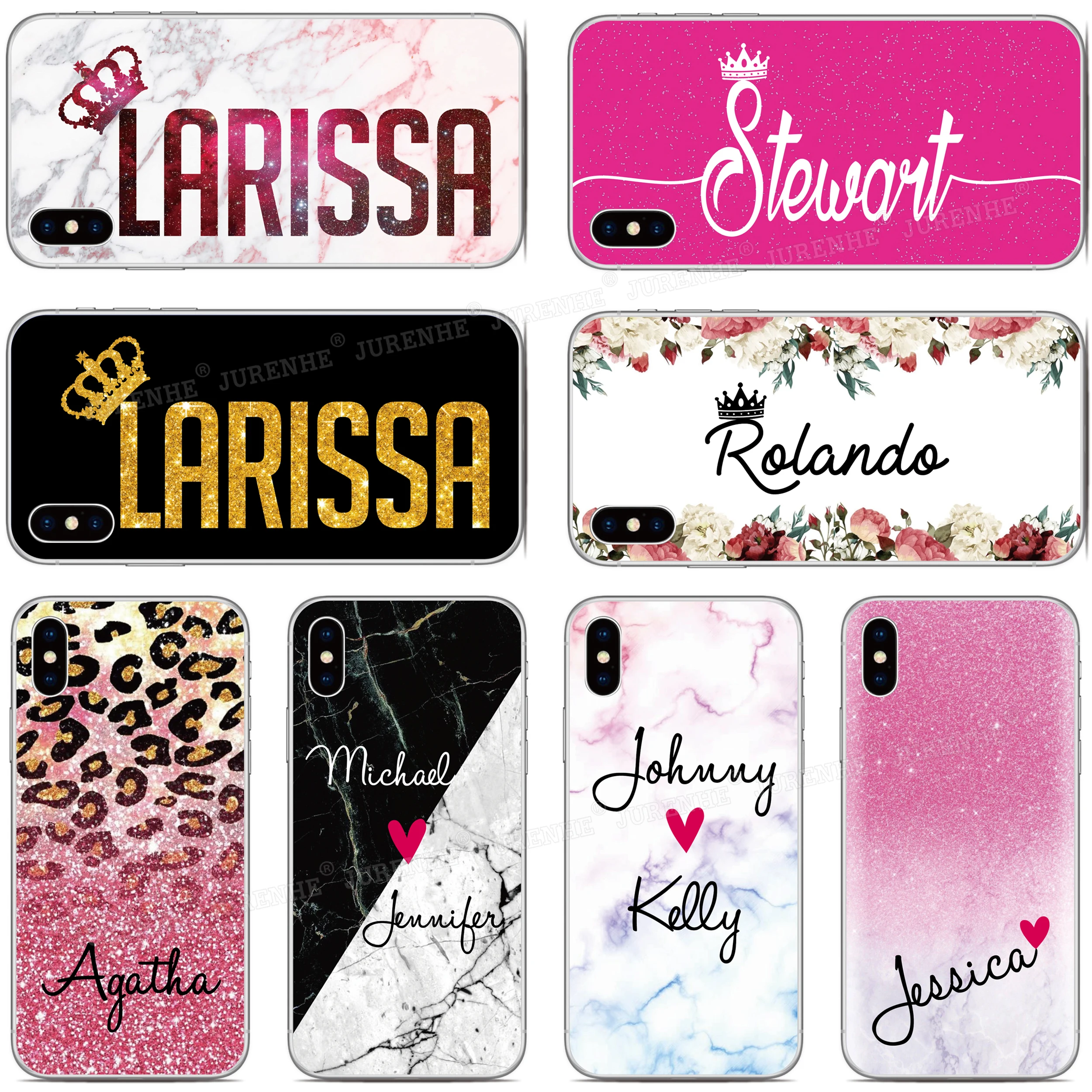 Custom Name Cover For Motorola Moto G24 G34 G04 4G G13 G23 G53s E13 G73 E22s G Pure Stylus Play Power Nothing Phone 1 2 Case