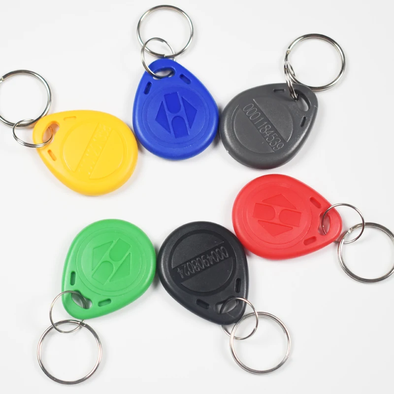 6pcs/Lot 125KHz Tk4100 RFID Keyfobs Key Fob Access Control Read Only Smart Card