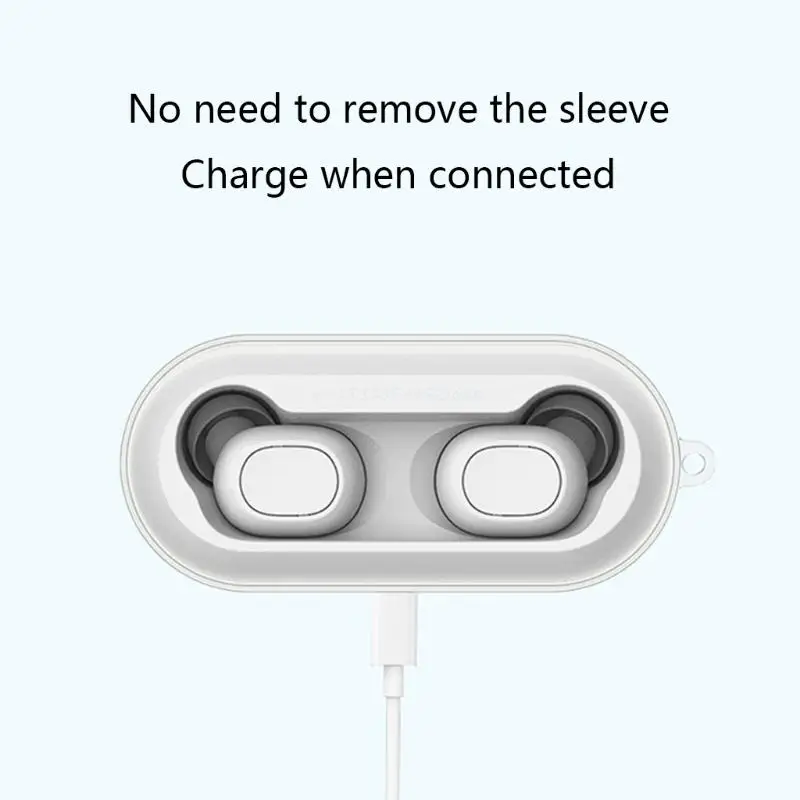QCY T1C Wireless Headphone TPU Transparent Cover Earphone Case Dropship