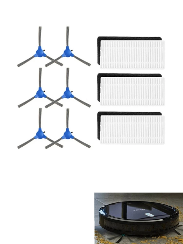 Bàn Chải Cạnh Bên Bụi Bộ Lọc HEPA Chổi Bộ Dụng Cụ Cho Conga 1090 Robot Máy Hút Bụi Dự Phòng Các Phần Phụ Kiện
