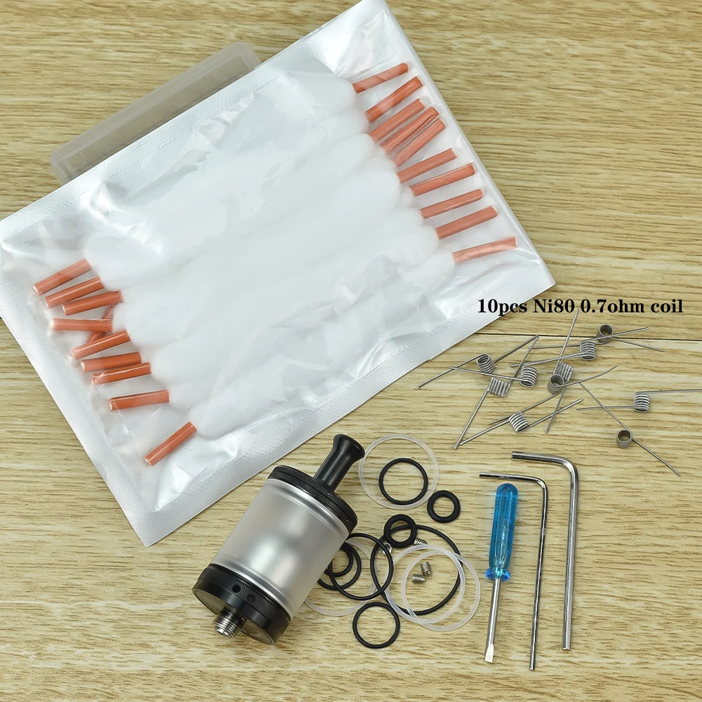 Taifun GTR MTL RTA 23MM  Atomizer 316ss 4ML Capacity Top padding Single Coil Rebuildable Vaporizer vape 510 E-cigarette Tank