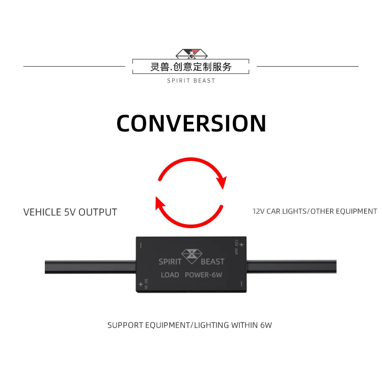 Spirit Beast motorcycle DC/DC 5v to 12v dc converter Electric scooter Voltage Power Supply Output Regulator Converter Universal