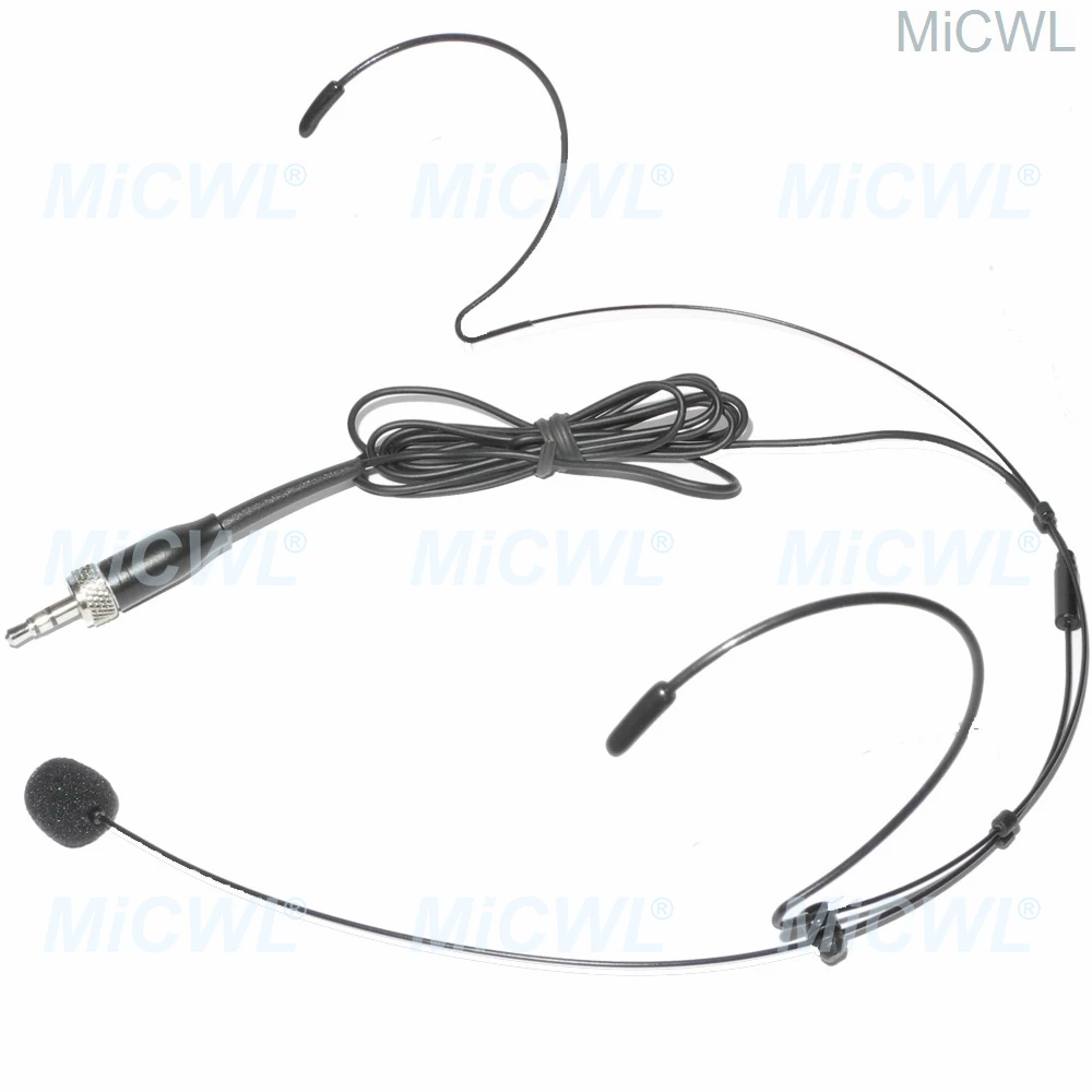 Black color Headband Head Wearing Headset Microphone for Sennheiser ew100 sk100 G2 G3 G4 Wireless Belt Pack microfone B40