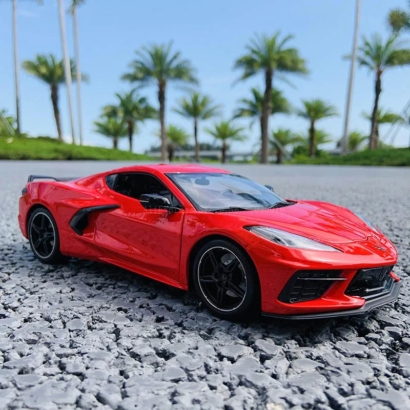 Maisto 1:18 2020 Chevrolet Corvette C8 Simulated Sports Car Alloy Retro Car Model Classic Car Model Car Decoration Collection