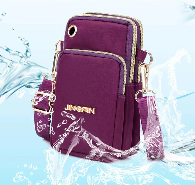 Casual Wasserdichte Nylon Umhängetaschen Frauen Messenger Schulter Tasche Weibliche Kleine Handy Handtaschen Geldbörsen Sport Tasche Tasche – Detail 25