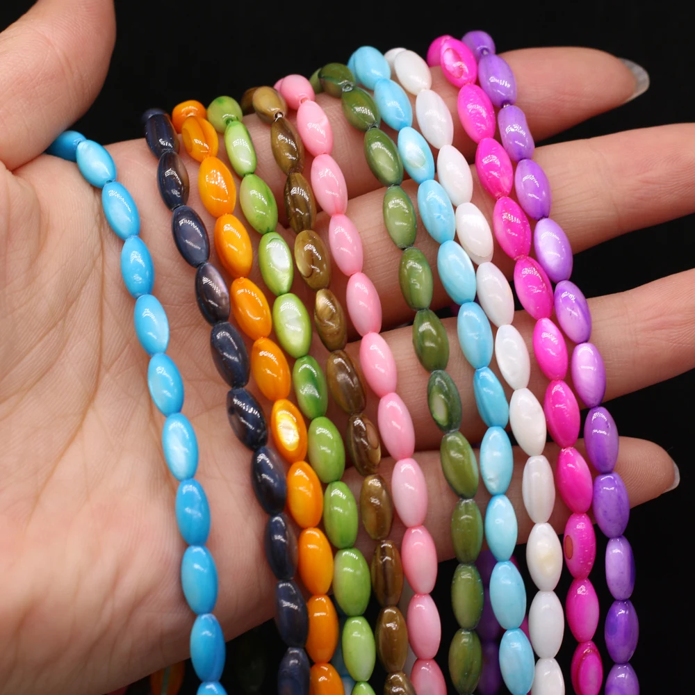 Natural Fashion Shell Rice Bead Beads Wholesale DIY Making Necklace Bracelet Specification 8-10mm